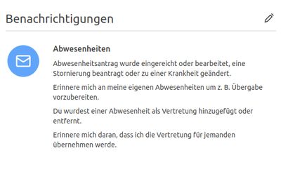 Über das Konto einer Person gelangt man zu den Benachrichtigungen
