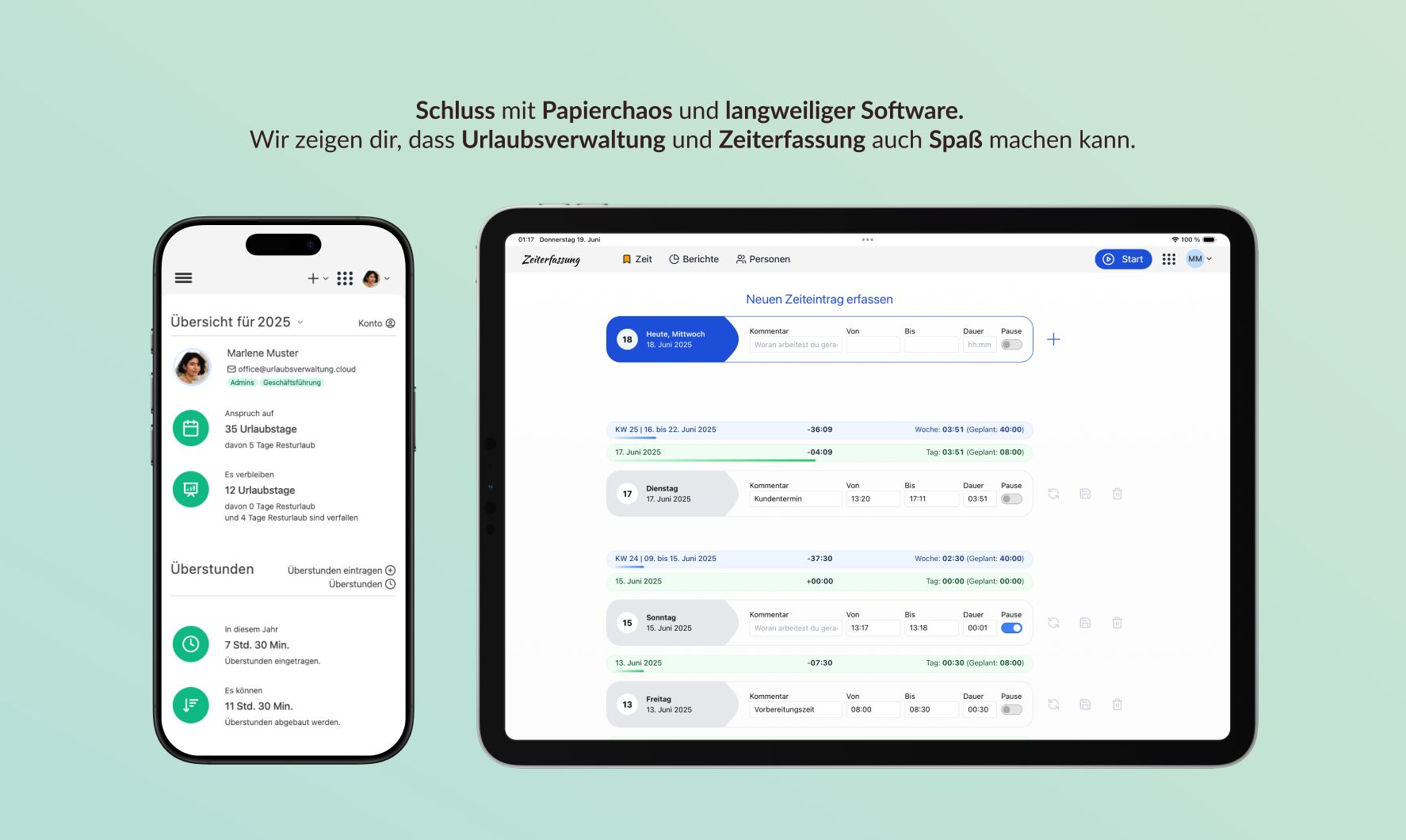 Die neue urlaubsverwaltung.cloud iOS-App